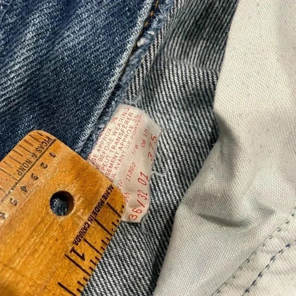 Vtg GWG Denim Jeans 36x32 - Naturally Distressed - Picture 7 of 9